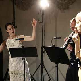 Konzert «Schäferstunden», Sopranistin Ruth Rosenfeld und das Trio III-VII-XII (Bild: Anja Köhler)