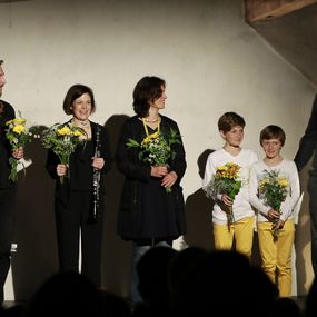 Konzert «Schäferstunden», Komponist im Fokus Michael Wertmüller am Schlagzeug (Bild: Anja Köhler)