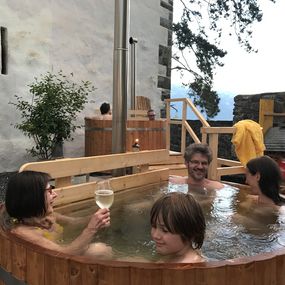 Badezuber im Schlosshof
